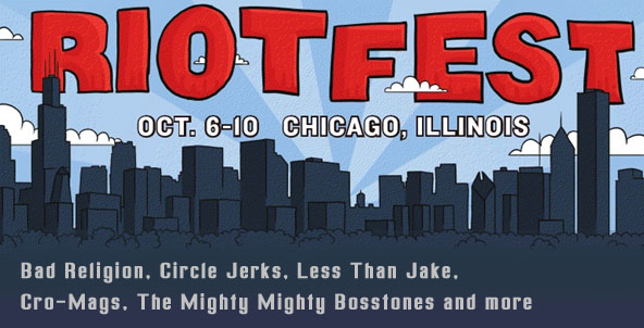 Riot Fest – Busted at Oz Reunion show (sold out)